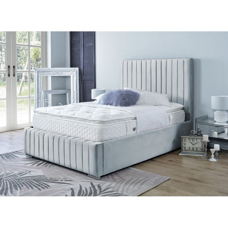 Yllas Velvet Silver 3ft Bed